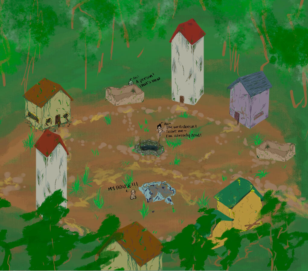 Hypnogonia: Abandoned Village Art by: Me