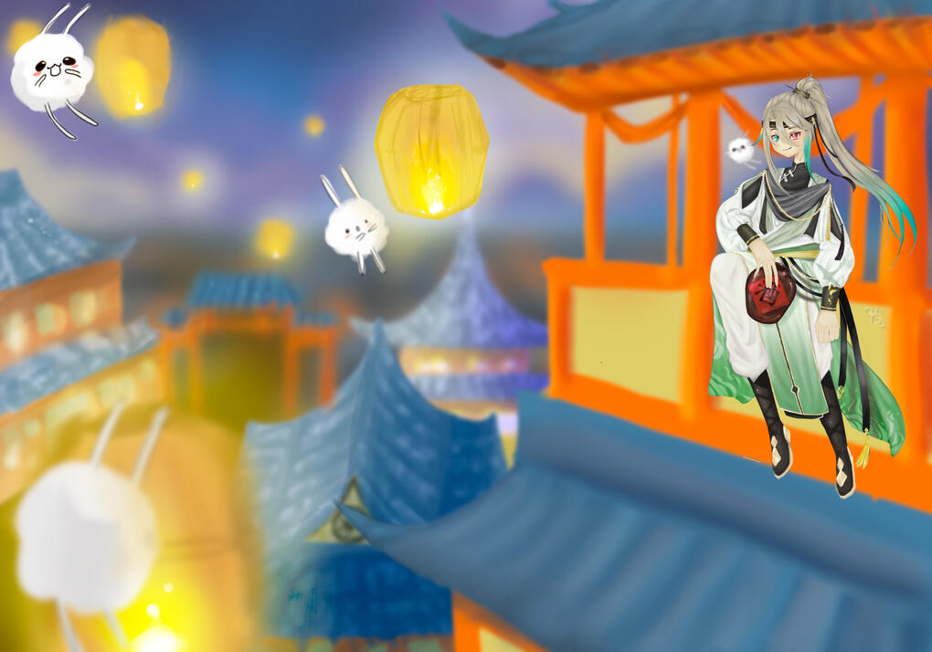 Aza in Ancient China Art by: Me