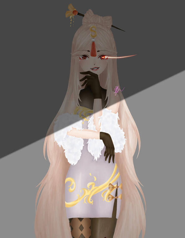 Genshin: Ning Guang Fanart Art by: Me